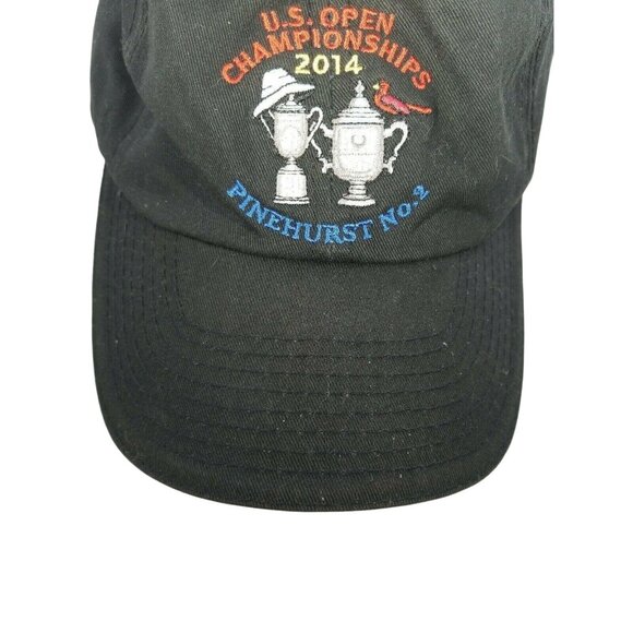 Pinehurst USGA Member Golf Hat Cap Black Adjustable Strapback 2014 US Open - Picture 3 of 9